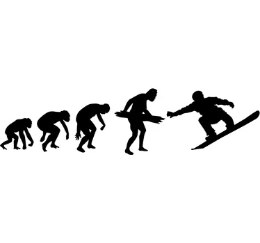 Autocolante evolução ski snow - TenStickers