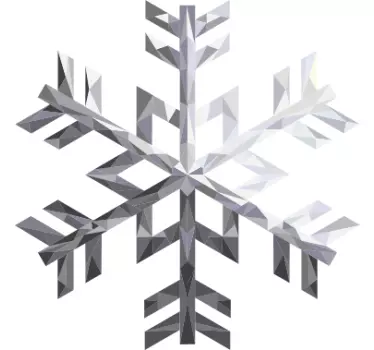 Autocolante floco de neve prata - TenStickers