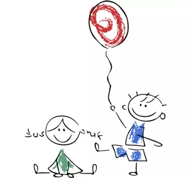 Autocolante infantil amigos - TenStickers