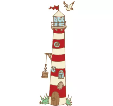 Autocolante infantil farol - TenStickers