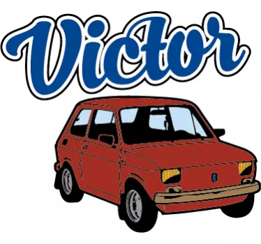 Autocolante infantil personalizado de carros - TenStickers