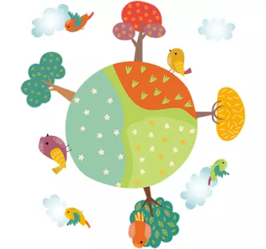 Autocolante infantil primavera - TenStickers