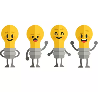 Autocolante lâmpadas para interruptores - TenStickers