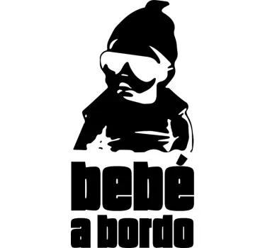 Autocolante para carro Bebé a bordo hangover - TenStickers