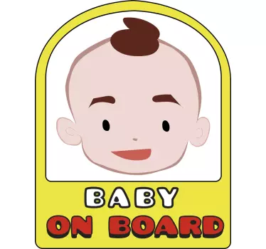 Autocolante para veículos baby on board - TenStickers