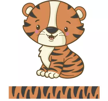 Autocolante decorativo para carros tigre e cauda - TenStickers