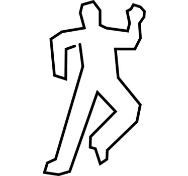 Autocolante para chão cena de crime - TenStickers