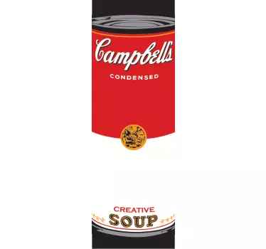 Adesivos em vinil para frigorifico campells - TenStickers