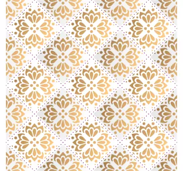 Película autocolante para móveis mandala dourada - TenStickers