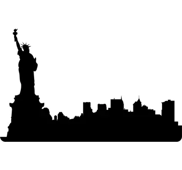 Autocolante para portátil skyline New York - TenStickers