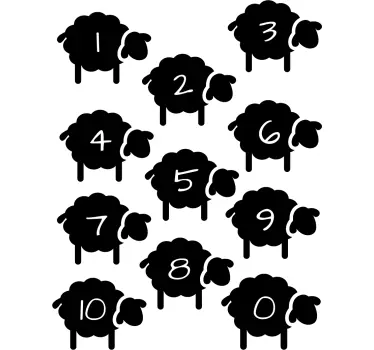 Autocolantes para casa Contar ovelhas - TenStickers