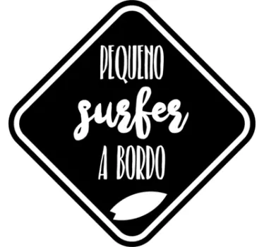Autocolante pequeno surfer a bordo - TenStickers
