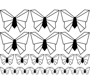 Autocolantes para quarto infantil borboletas origami - TenStickers