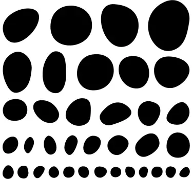 Autocolantes decorativos de círculos circulos irregulares - TenStickers