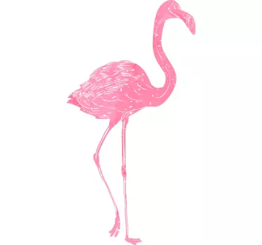 Autocolantes decorativos de pássaros e aves flamingo aguarela - TenStickers