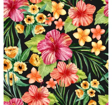 Autocolantes de flores e plantas flores tropicais - TenStickers