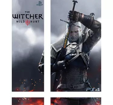 Vinil Skin para ps4 The Witcher 3 - TenStickers