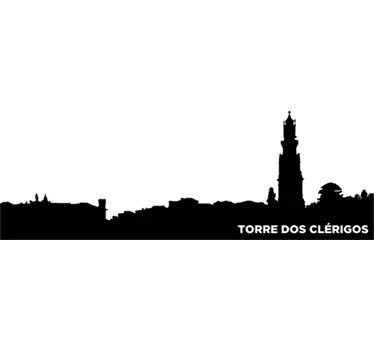 Autocolante skyline Torre dos Clérigos - TenStickers