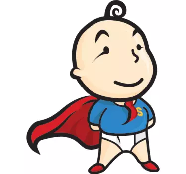 autocolante super da criança caçoa - TenStickers