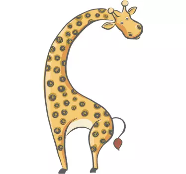 Autocolantes para casa Girafa fofinha - TenStickers