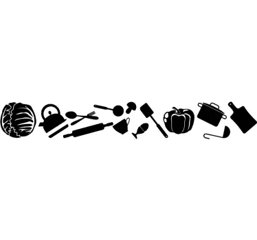 Autocolantes de comida Repolho e material de cozinha - TenStickers