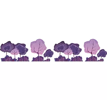 Autocolantes para quarto infantil bosque violeta - TenStickers