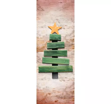 Autocolantes festividades arvore de madeira - TenStickers