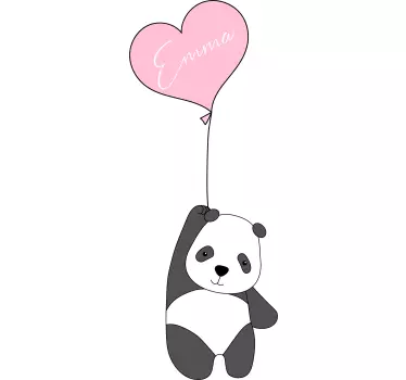Autocolantes de peluches e bonecos Panda com balão - TenStickers