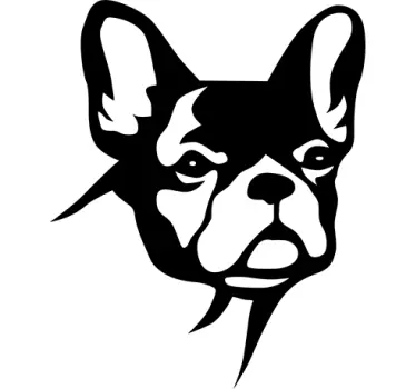 Autocolantes decorativos bulldog em silhueta - TenStickers