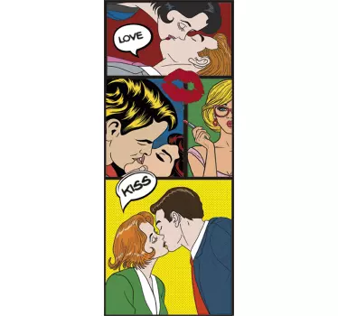 Autocolantes originais beijo - TenStickers
