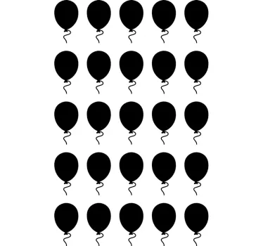 Autocolantes pequenos decorativos balões - TenStickers