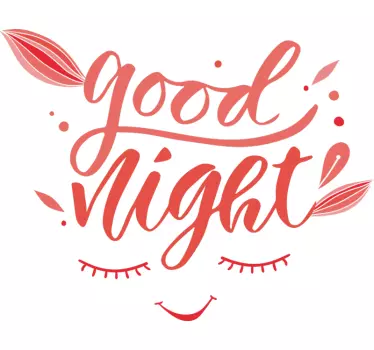 Autocolantes decorativos de lar Boa noite - TenStickers
