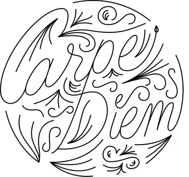 Autocolantes textos carpe diem - TenStickers