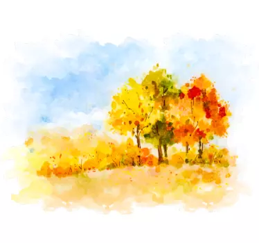Autocolantes Decorativos de Natureza Pintura outonal - TenStickers
