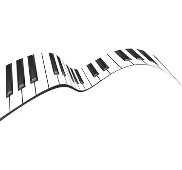 Autocolantes decorativos música com teclado - TenStickers