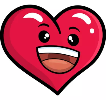 Autocolantes originais coração emoticon - TenStickers