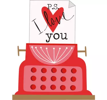 Autocolantes para quarto infantil ps I love you - TenStickers