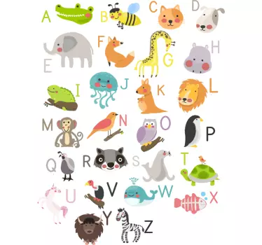 Autocolantes para casa alfabeto ingles - TenStickers