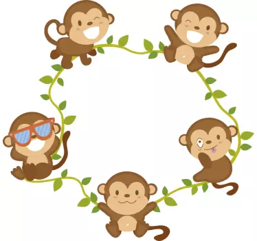 Autocolantes para casa macacos - TenStickers