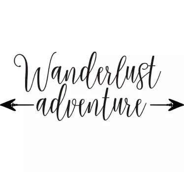 Autocolantes de viagens e aventuras aventuras wanderlust - TenStickers