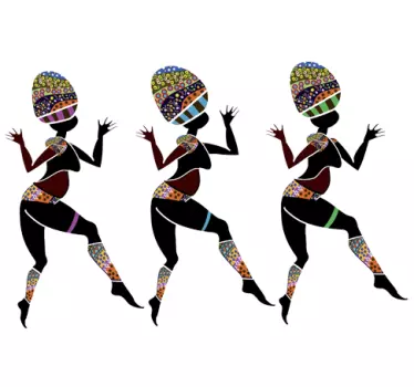 Autocolantes Bailarinas Africanas - TenStickers