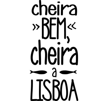 Autocolantes com cidades e países cheira a lisboa - TenStickers