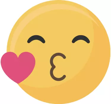 Autocolantes do Amor emoji beijo - TenStickers