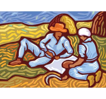 Autocolantes para sala de jantar Estilo Van Gogh - TenStickers