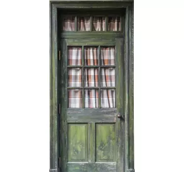 Autocolantes para hall de entrada porta de madeira - TenStickers