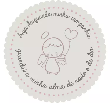 Autocolante para quarto de bebé anjo da guarda - TenStickers