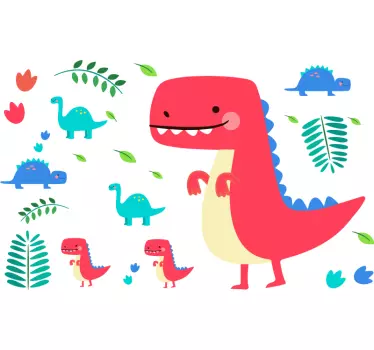 Autocolantes decorativos de dragões e dinossauros infantis - TenStickers