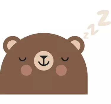 Autocolantes animais urso dorminhoco - TenStickers