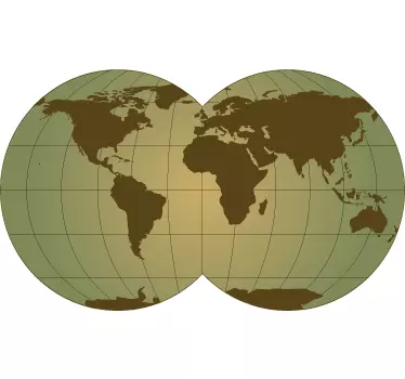 Autocolantes sala de reuniões Mapa mundi esfera - TenStickers