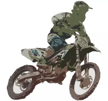 Autocolantes desporto corredor de motocross - TenStickers